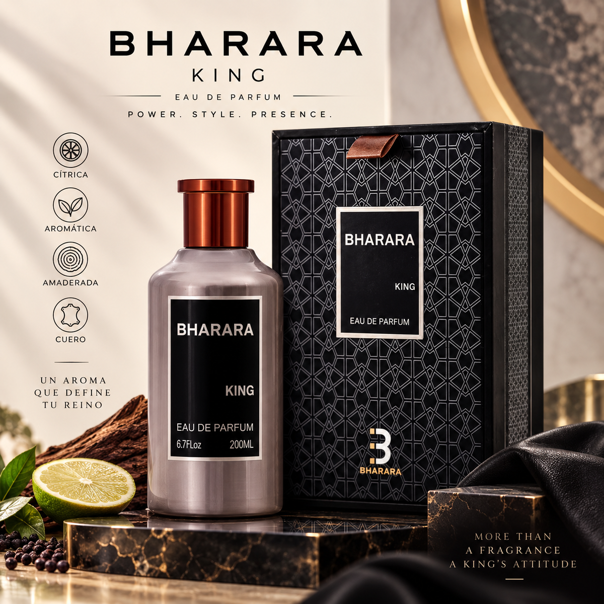 Bharara King Eau de Parfum 200ml for Men | Bharara