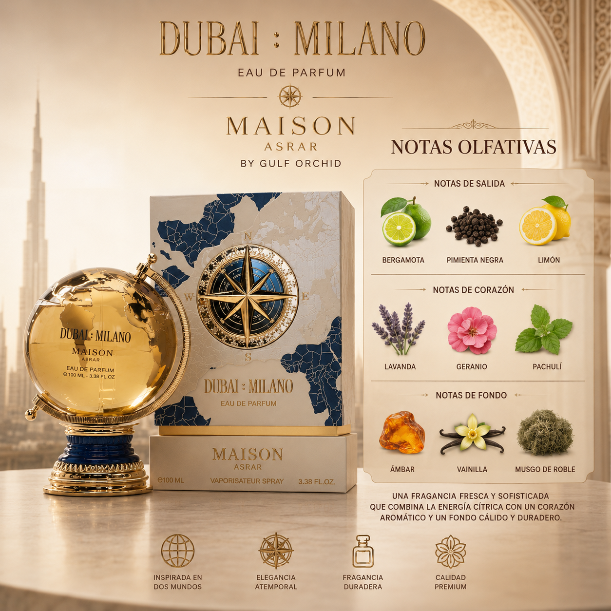 Dubai Milano EDP 100ML Maison Asrar By Gulf Orchid