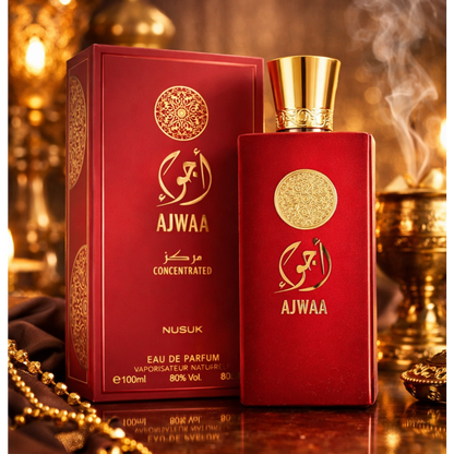 Nusuk Ajwaa Concentrated - Eau de Parfum para Mujer, 100 ml (3.4 oz)
