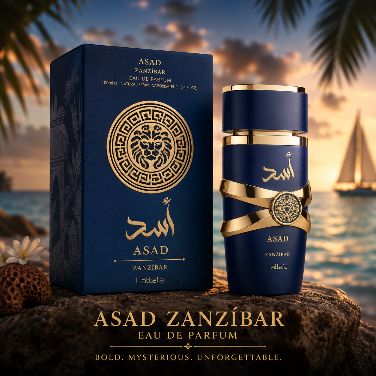 Lattafa Asad Zanzíbar for Men 3.4 oz Eau de Parfum