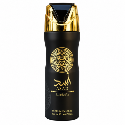 Lattafa Body Spray Asad Men 200 ml– Desodorante Corporal para hombre