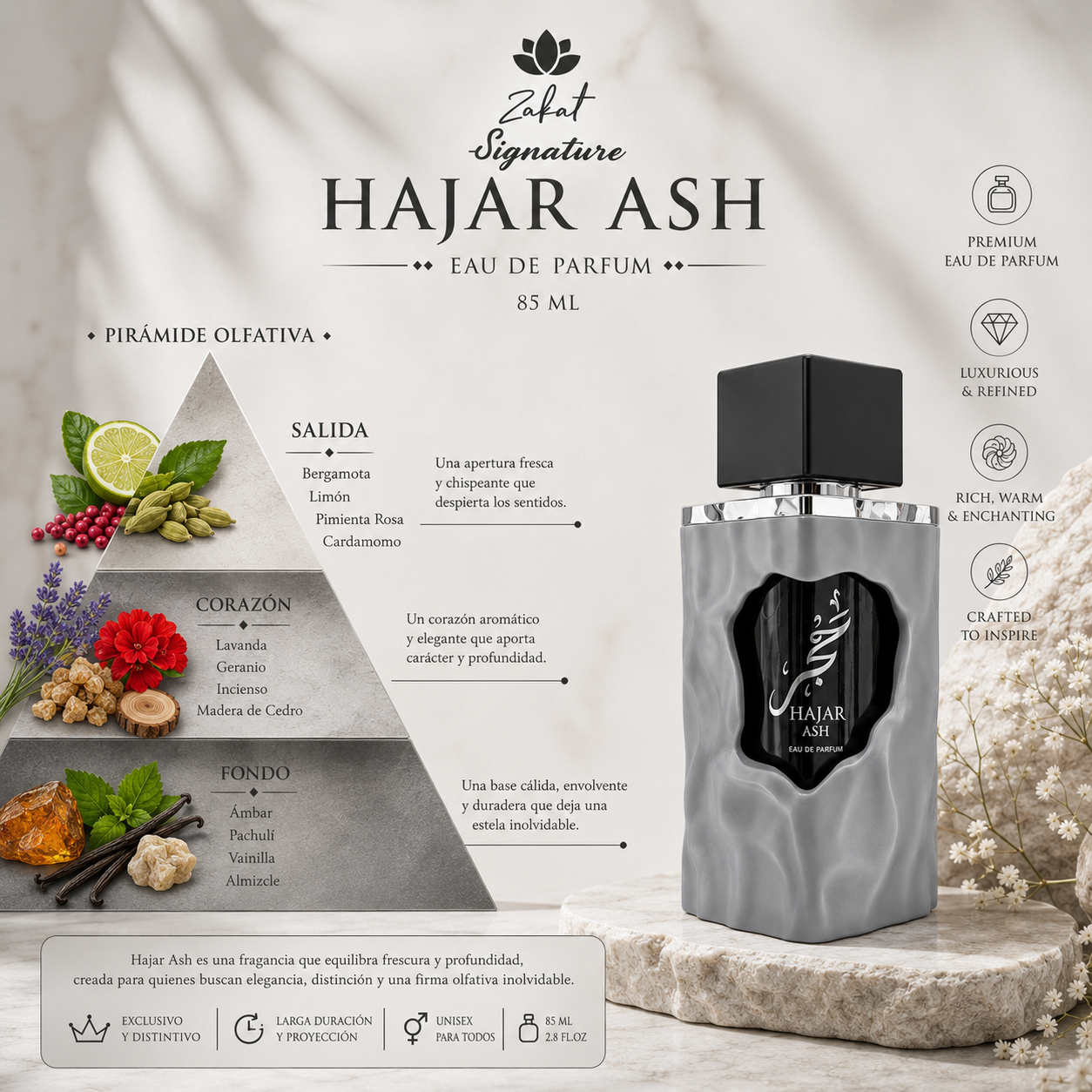 Signature Hajar ASH 85 ML EDP By Zakat