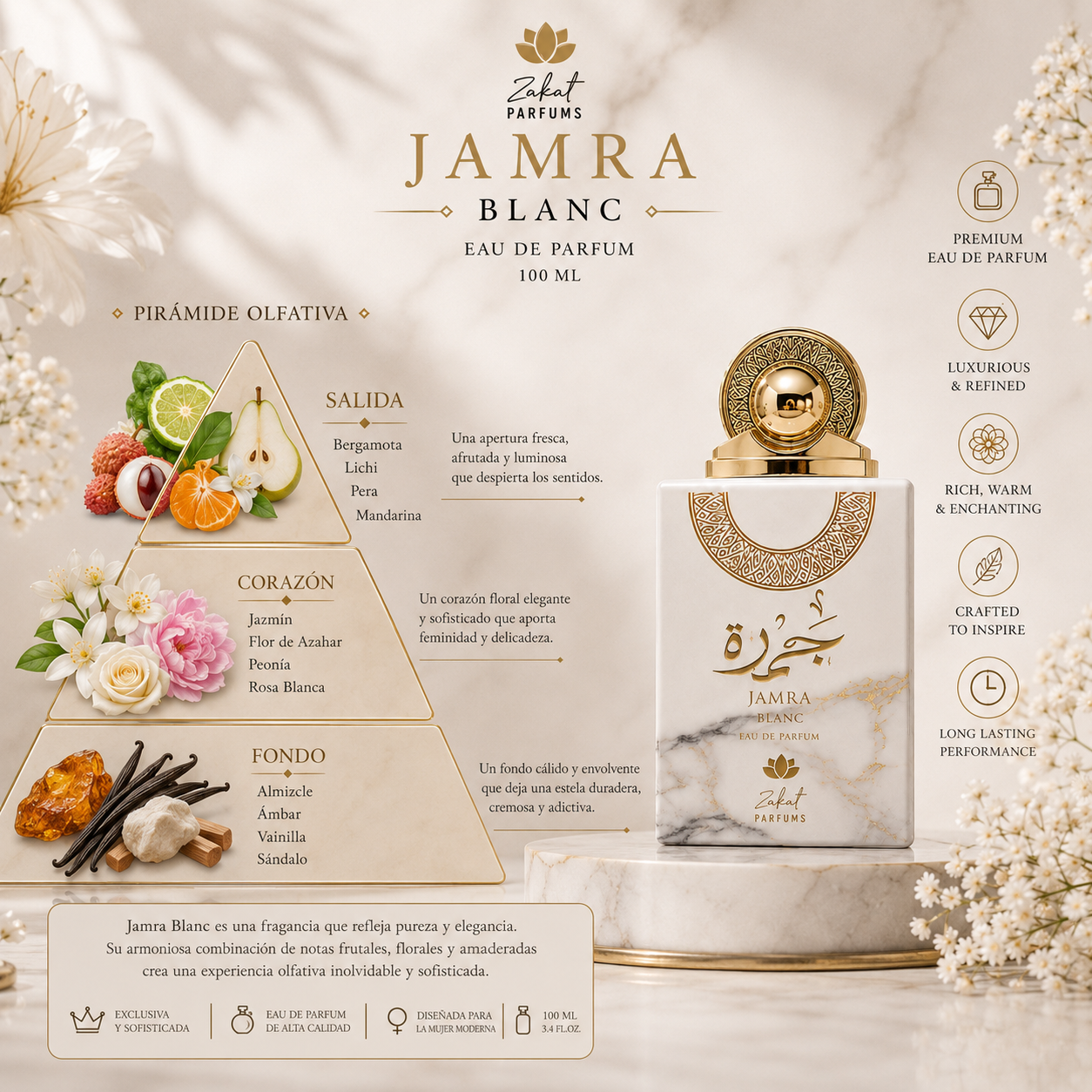Jamra Blanc- EDP 100 ml by zakat