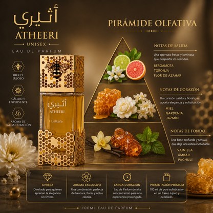 Lattafa Atheeri For Unisex Eau De Parfum Spray, 3.4 oz / 100 Ml
