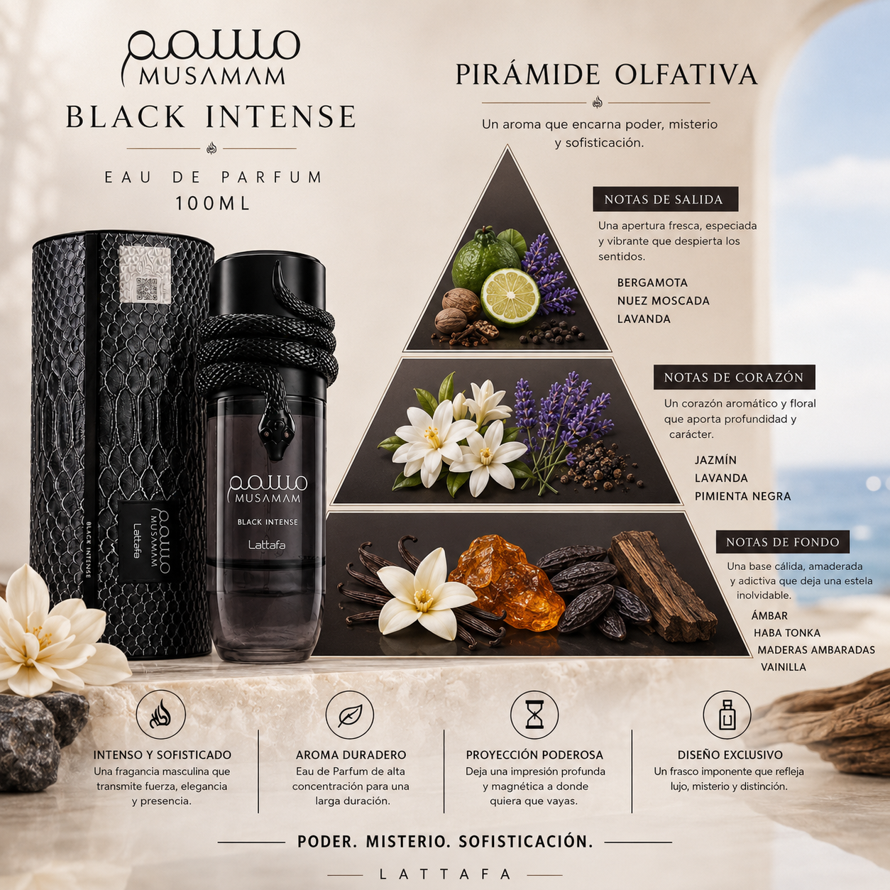 Lattafa Musamam Black Intense Eau De Parfum