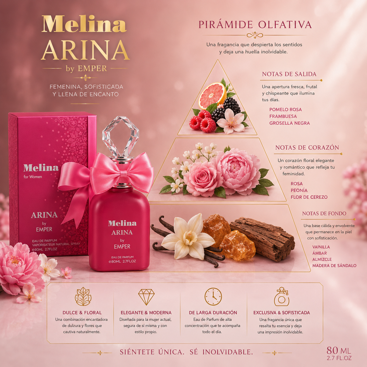 MELINA ARINA EDP 80ML FOR WOMEN BY EMPER