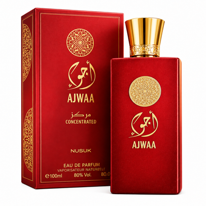 Nusuk Ajwaa Concentrated - Eau de Parfum para Mujer, 100 ml (3.4 oz)