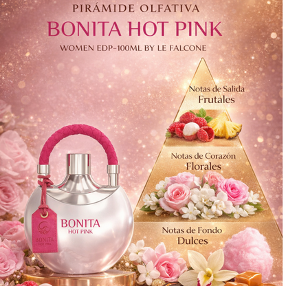Le Falcone Bonita Hot Pink - Eau de Parfum para Mujer, 100 ml