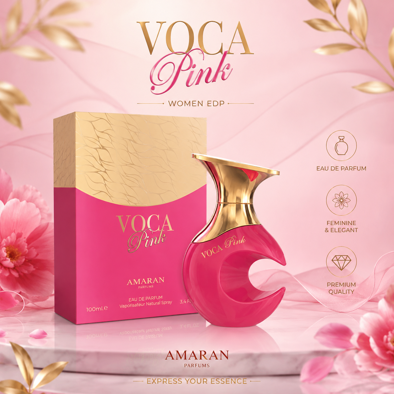 Voca Pink Eau De Parfum By Amaran 100 ml
