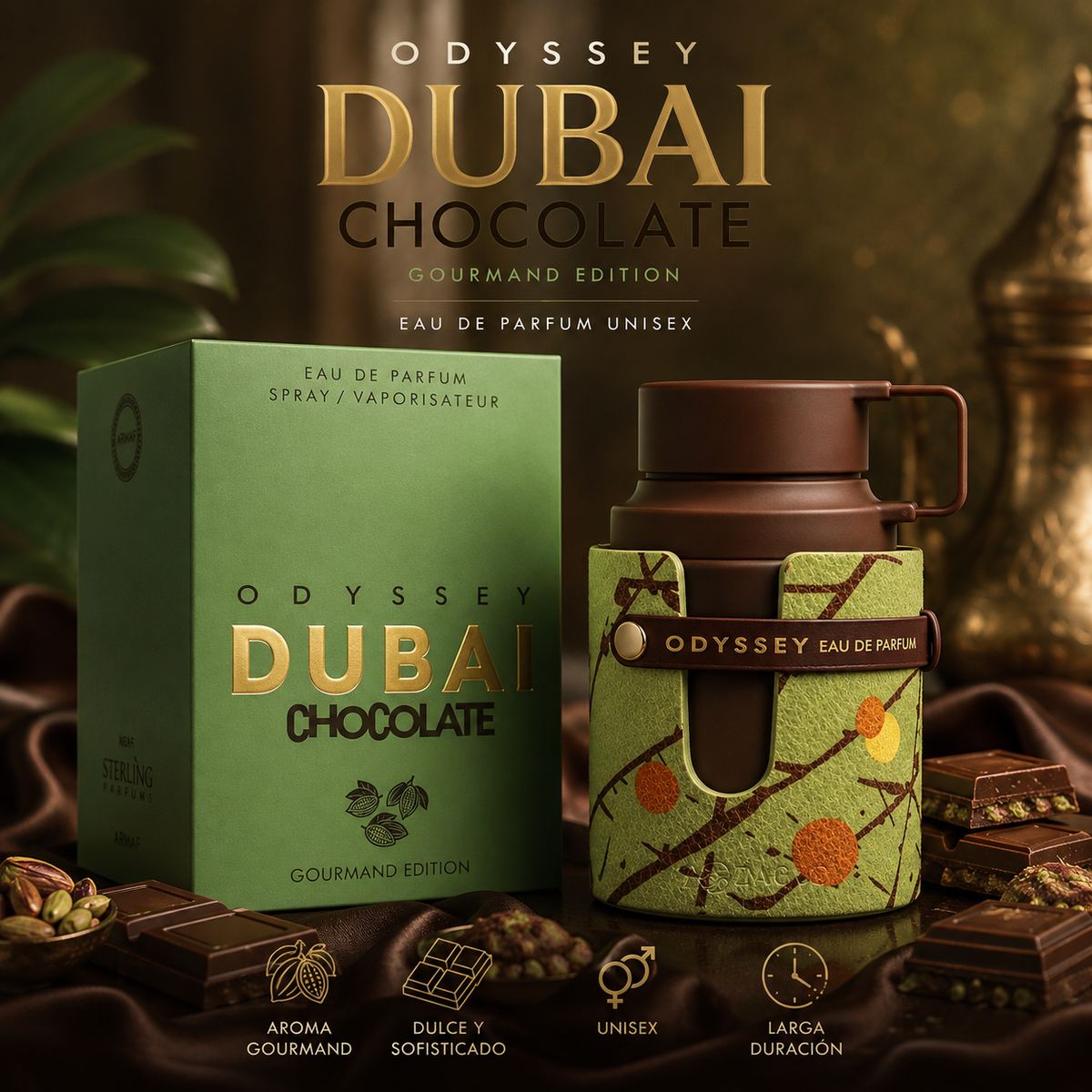 Odyssey Dubai Chocolate Gourmand 3.4 oz EDP unisex by Armaf