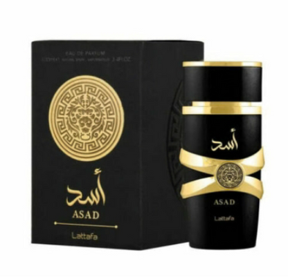 Lattafa Asad - Eau de Parfum para Hombre, 100 ml (3.4 oz)