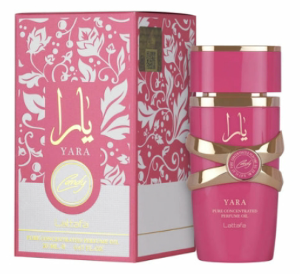 Lattafa Yara Candy - Aceite de Perfume Concentrado para Mujer, 20 ml