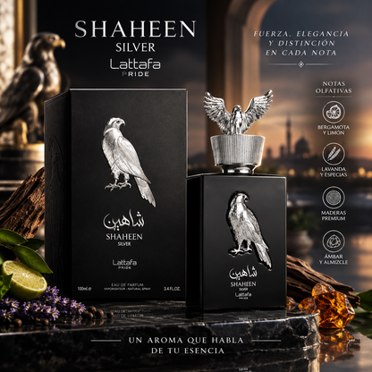 Lattafa Shaheen Silver  EDP 100ml para Hombre